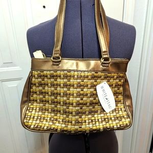 White Stag Purse Golden Trim New With Tag And A Key Chain